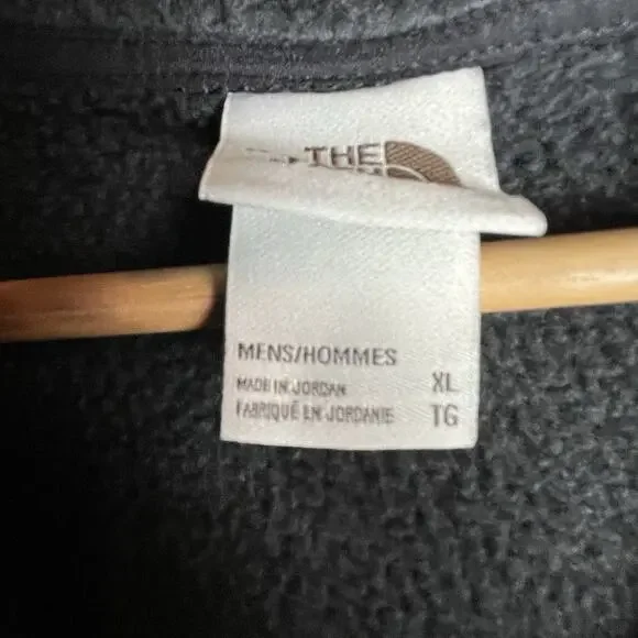 The North Face‎ Yukon Jack Whiskey Black Fleece Full Zip Vest Mens Sz XL Logo - Picture 5 of 10